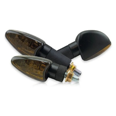 Mini-Blinker Arrow schwarz getönt kurz M8 E-geprüft