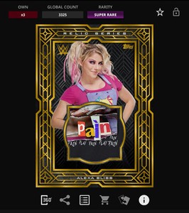 Alexa Bliss Card Relic for sale | eBay