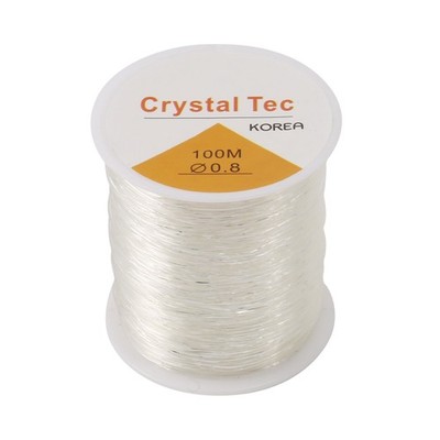 0.8mm Clear Bead Cord Crystal Elastic Stretchy Bracelet String for Jewelry2555