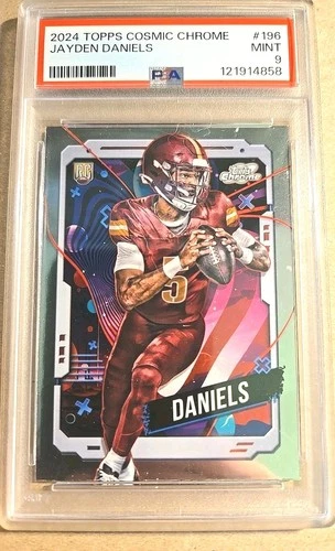 2024 Topps Cosmic Chrome Rookies Jayden Daniels #196 PSA 9 MT Rookie RC