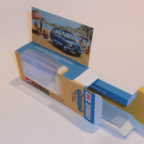 Corgi Toys 260 Renault 16 Repro Box Interior & Header Card Set - Bild 5 von 5