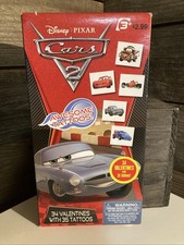 Disney Pixar Cars 2 Valentines - 34 Cards & 35 Tattoos. NEW PMG Made In USA