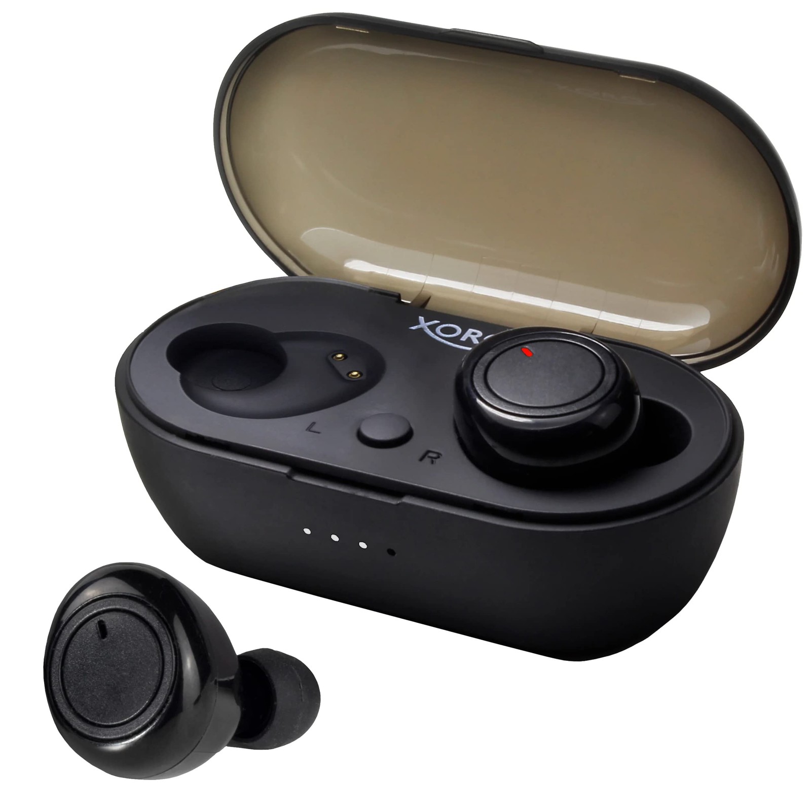Наушники-вкладыши Xoro KHB 25 Bluetooth (BT 5.0, TWS, зарядный блок) Черный