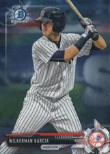 2017 Bowman Chrome Prospects Baseball Card #BCP147 Wilkerman Garcia 