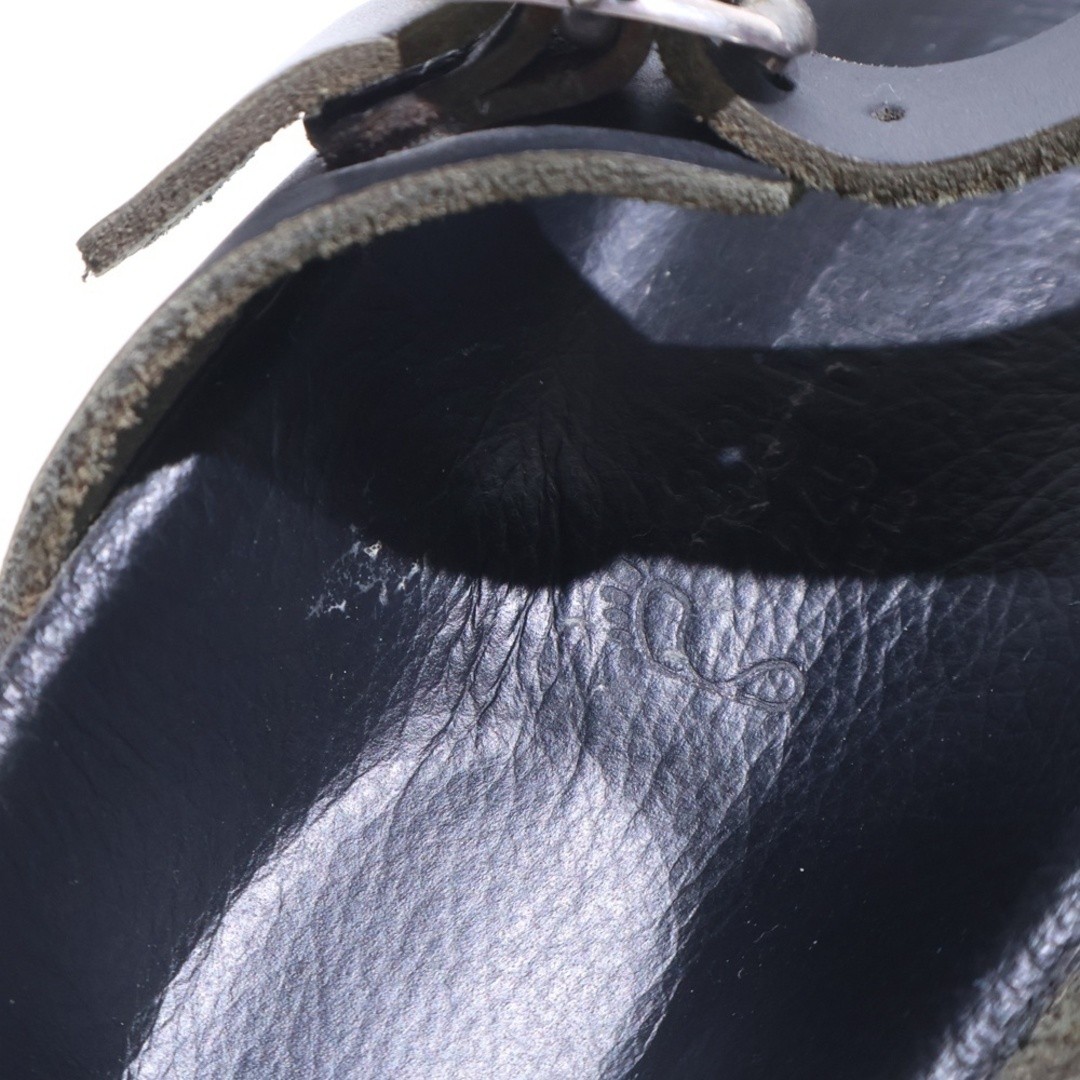 CHROME HEARTS X BIRKENSTOCK Gizeh Gunslinger Leather Sandals Black Silver Used 7 thumbnail 6