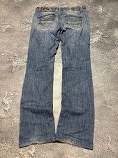 Jeans dritti vintage Dolce&Gabbana Avant Garde Y2K oppio effetto invecchiato grande logo rari