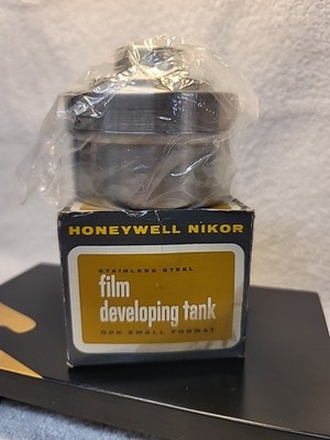 Vintage NOS Nikor Stainless Steel Film Developing Tank W/ Reel