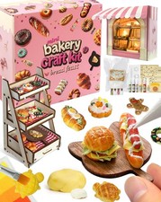 Mini Bakery Craft Kit for Kids - DIY Clay Food Toys Games
