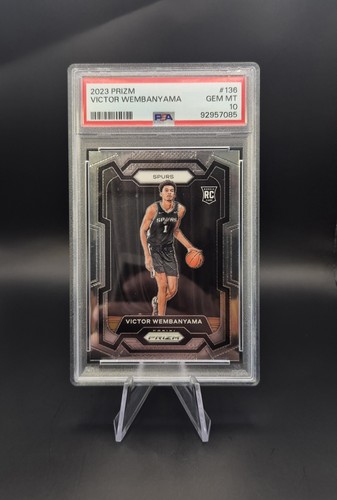 Victor Wembanyama 2023-24 Panini Prizm Rookie Card RC #136 PSA 10