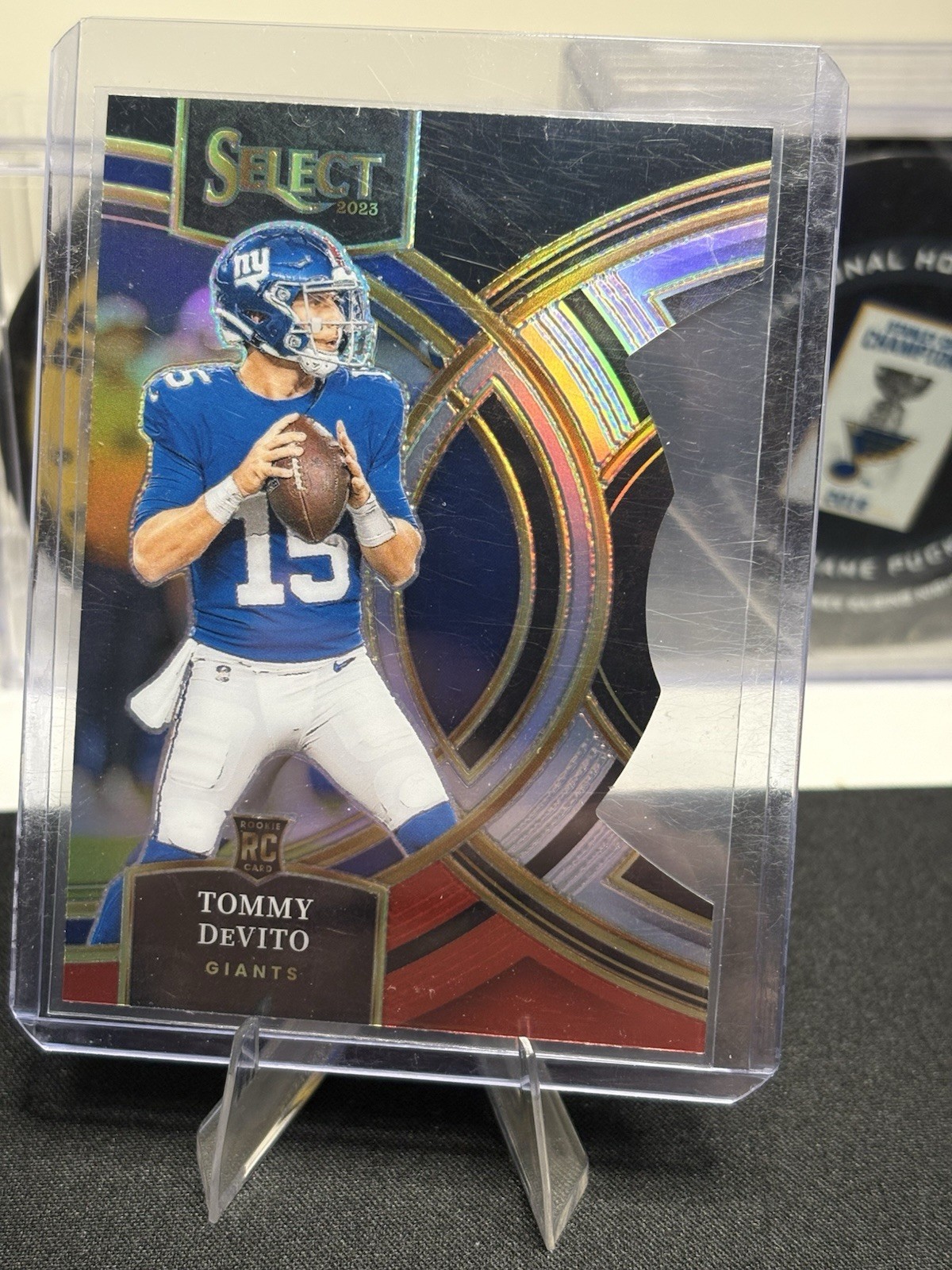 2023 Panini Select #102 Tommy Devito DIE-CUT Black & Red Prizm