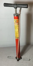 Vintage PATHFINDER'S PUMP WORKS Bicycle Tire Floor Hand Air Pump Red - Japan