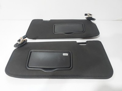 2008 Ford Escape Mariner Tribute Sun Visors Pair Lighted Black OEM