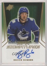 2021-22 SPx SPx Signatures Gold 1/15 Brock Boeser #SPX-BO Auto 13j9
