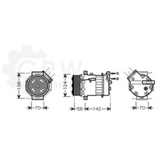 Kompressor Klimaanlage Klimakompressor für Fiat Vauxhall Cadillac 9-3X 9-3 C 194