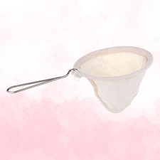 Metal Coffee Filter Reusable with Handle Strainers Fine Mesh Cloth