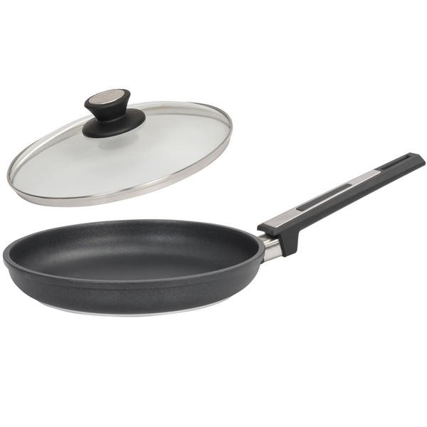 Skk Guss Pfanne 24Cm Induktion Bratpfanne Antihaft Beschichtet & Deckel Aus Glas-image