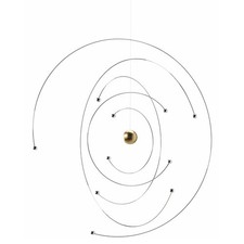 Niels Bohr Atom Model Mobile - 9in Steel - Flensted