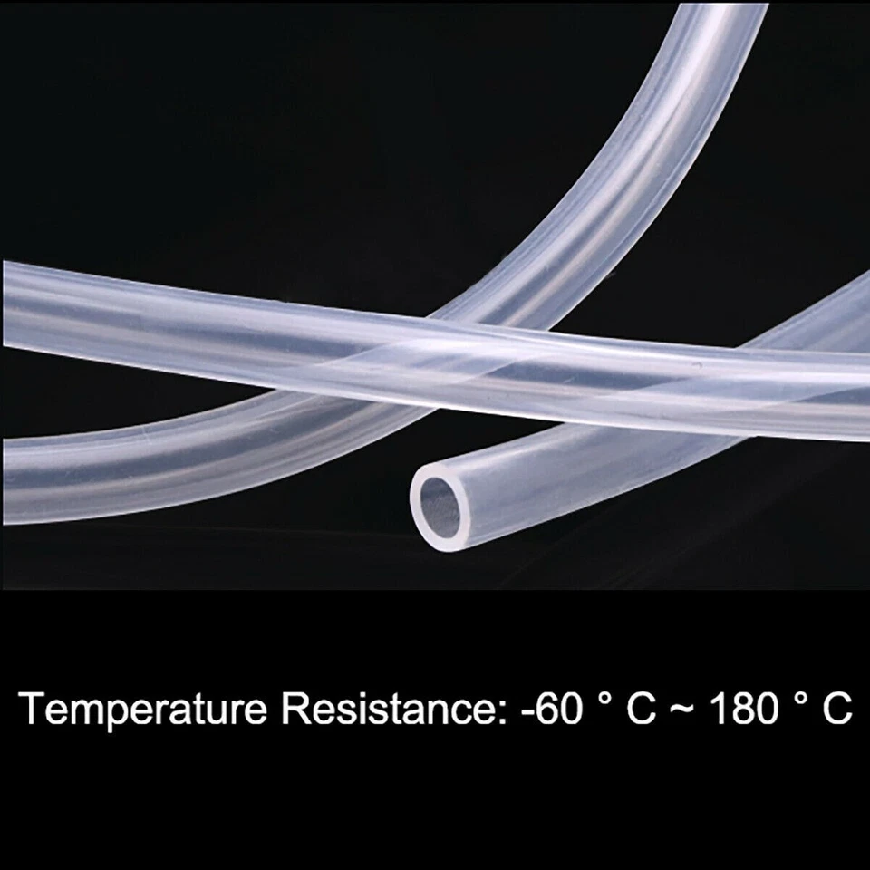 Clear Food Safe Silicone Tubing Hose Pipe Aquarium Pump Soft Tube 0.5mm~60mm - Image 3 of 4