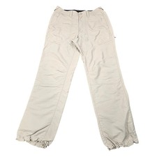 The North Face Mens 32 Regular Khaki Nylon Hiking Pants Lightweight Trail Tech