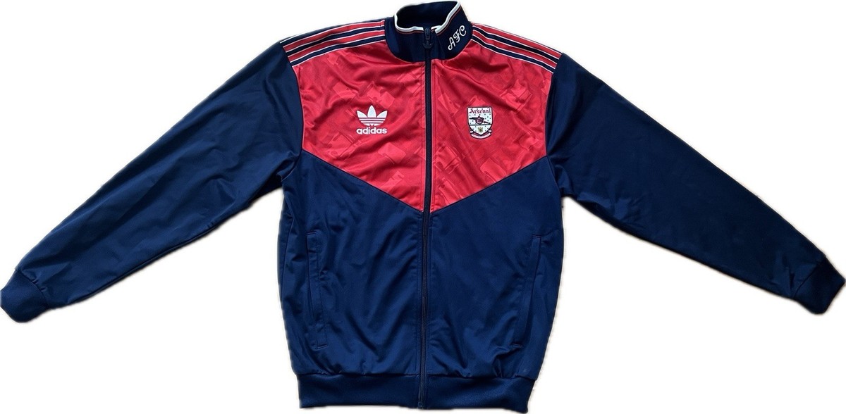 Arsenal Adidas X Originals Track Jacket 90/92 Small Rocastle Navy