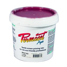 Permaset Inks 1 Litre, Screen Printing Ink for Fabric, Ideal Fabric Paint