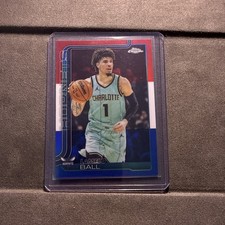 2025 Topps Chrome LAMELO BALL Red White & Blue Parallel  #39 🇺🇸