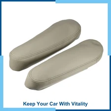 Pack(2) Center Console Seat Armrest Cover Inner for Toyota Sequoia 01-07 Beige