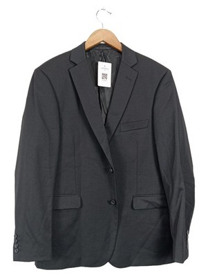 Dressmann Sakko Business Herren Schwarz Gr. 52 XL Wolle Polyester