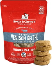 Stella & Chewy's Freeze-Dried Raw Simply Venison Recipe- Dog Food, 25-oz