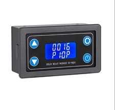Delay Relay Module, DC 6-30V Timer Relay 12V 24V 0.01s-9999min 50mA Digital T...