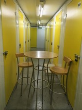 John Lewis High Bistro Bar Table And Two Matching High Back John Lewis Chairs