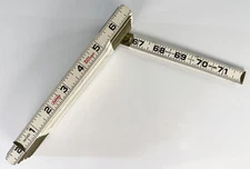 Vintage True Value Master Mechanic Folding 72" Jointed Ruler Made In USA