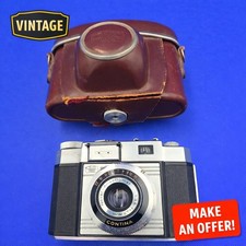Zeiss Ikon Contina 35mm Film Camera Novar Anastigmat Lens w/ Case Untested