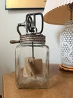 Dazey Butter Churn No. 40 with Glass Jar and Wood Paddles Vintage