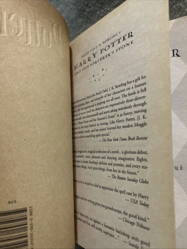 Harry Potter and The Sorcerer's Stone - Paperback - TRUE 1st Printing - Picture 15 of 17