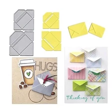 2Pcs/Set Envelopes Metal Die Cuts, Envelopes Metal Cutting Dies Cut Stencils ...