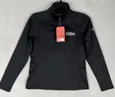 The North Face Top Women M Black Pullover Fleece Tech 1/4 Zip Mock Neck Outdoor