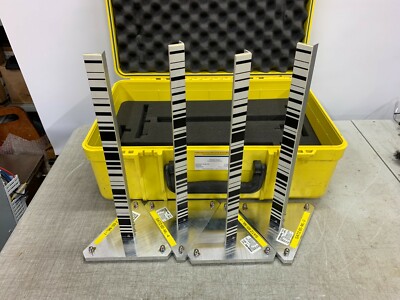 4 Barcode Marker Post with Base for Survey Construction Measuring Laser Leveling