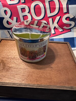 Bath & Body Works ICE CREAM SHOP 3 Wick Candle NEW