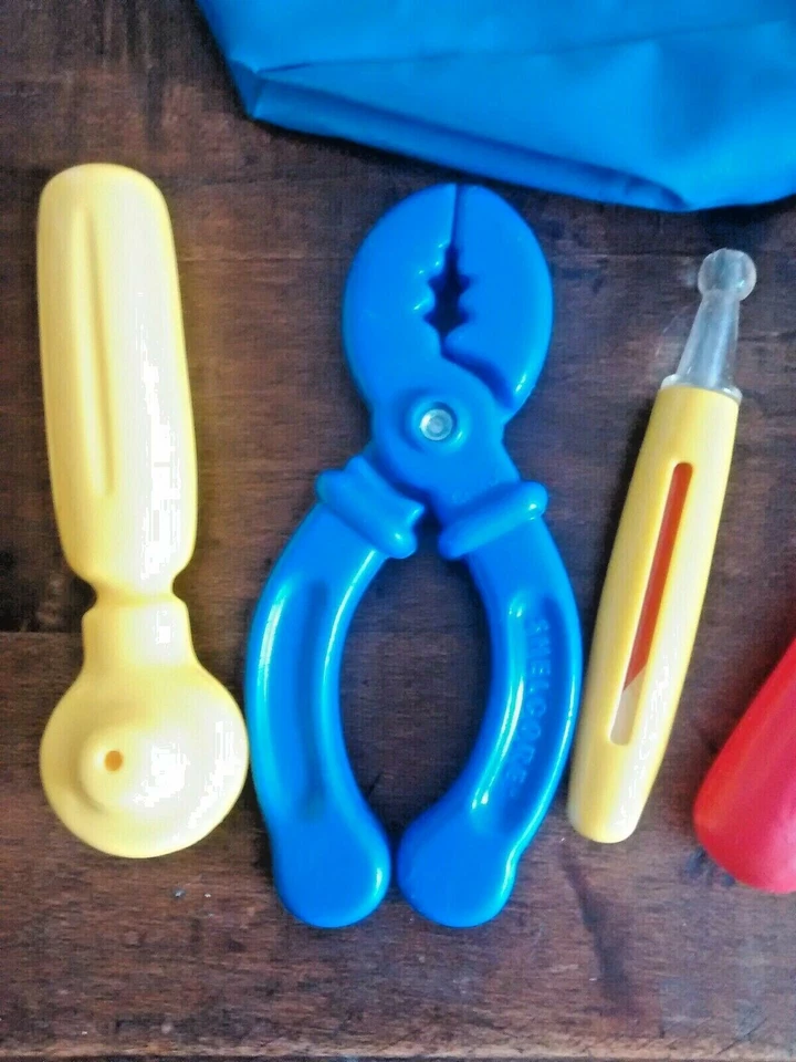 Sesame Street Doctor's Kit 1993 Tyco Vintage Bolsa Medicina Play Big Bird T53 Foto 3 de 4