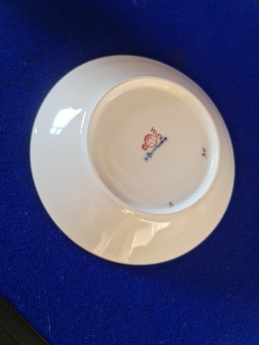 Taza y platillo KPM Berlin Kurland Decor 41 Demi mediados del siglo XX en muy buena condición - Imagen 9 de 10