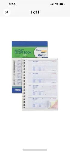 Rediform Formguard Receipt Book 8L808R Rediform Formguard 8L808R 077925018106