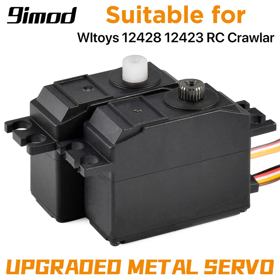 Metal Gear Servo Upgraded Parts for Wltoys 1/12 12428 12423 RC Desert Short Car - Image 3 of 4