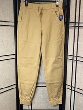 Izod Stretch Jogger Khaki Small 28 X 30 Approved Schoolwear Burnished Khak