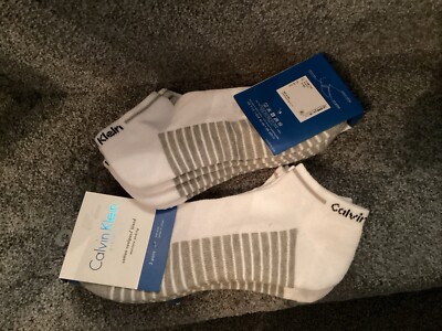 Mens Calvin Klein Cotton Coolpass Blend Moisture Wicking Sports Athletic  Socks
