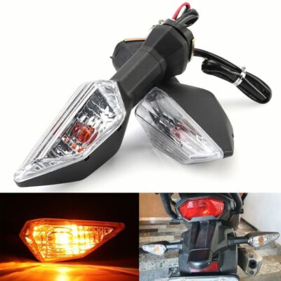 Rear Turn Signal Lights For Kawasaki Ninja 250/300/400/650, ZX10R, ZX6R – Amber, Halogen, 12V, Waterproof, 1 Pair