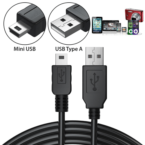 CAVO CAVO CAVO CAVO DI RICARICA CARICABATTERIE SINCRONI USB PER LETTORE MULTIMEDIALE SYLVANIA MP3 US - Foto 3 di 3