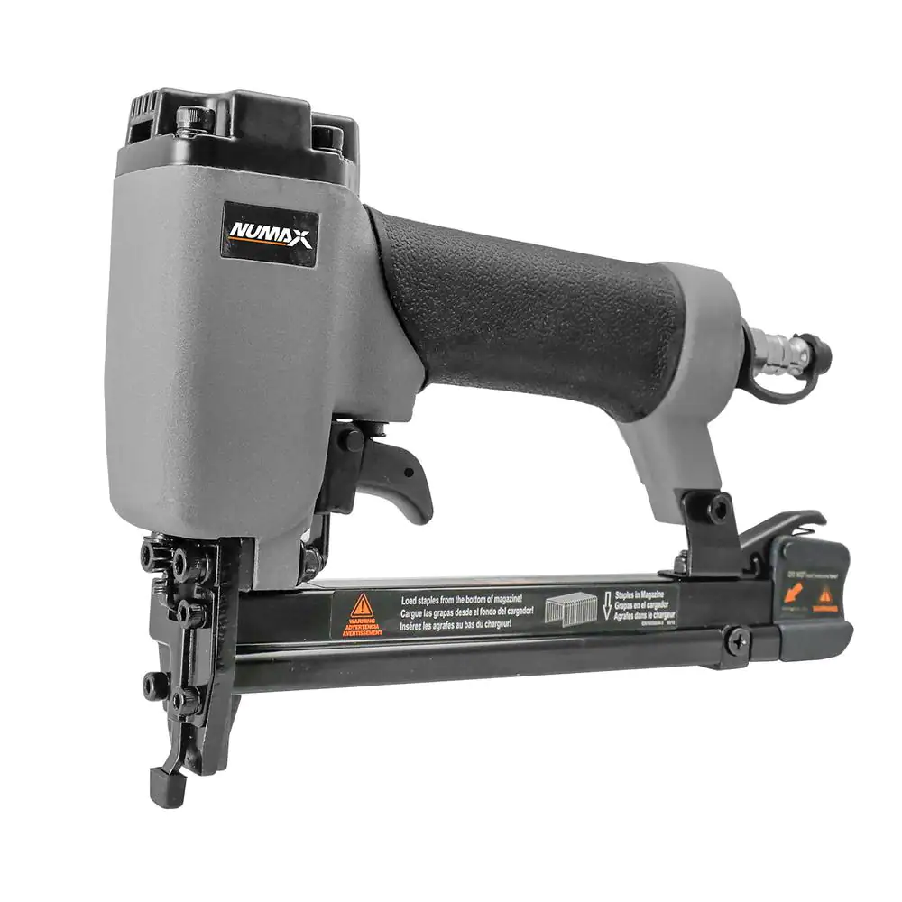 Pneumatic 20-Gauge Fine Wire Stapler Gun with Comfort Grip and Safety for Upholstery-image