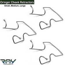 Orringer Lip Cheek Retractors Surgical Self Dental Retaining Metal Wire 3 Sizes