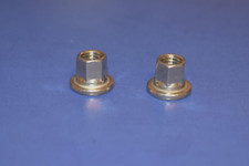 2 Group 31 Battery Stainless Steel Open Hole Nuts For Standard 3/8" Stud